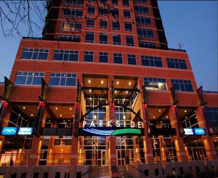 Parkside condominiums Coeur d Alene Idaho with views over McEuen Park